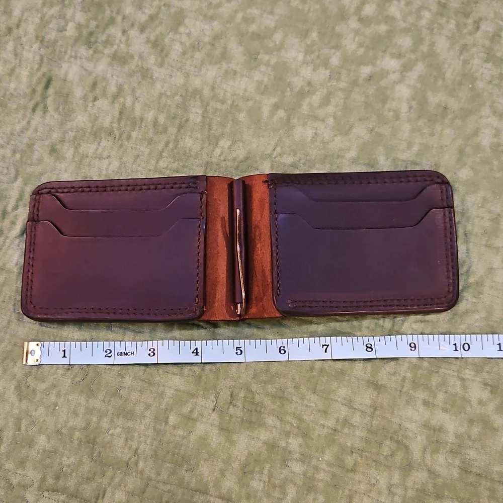 Redback Money Clip Brown Leather 4 Card Holder Plus More Mac Tools Logo Mens